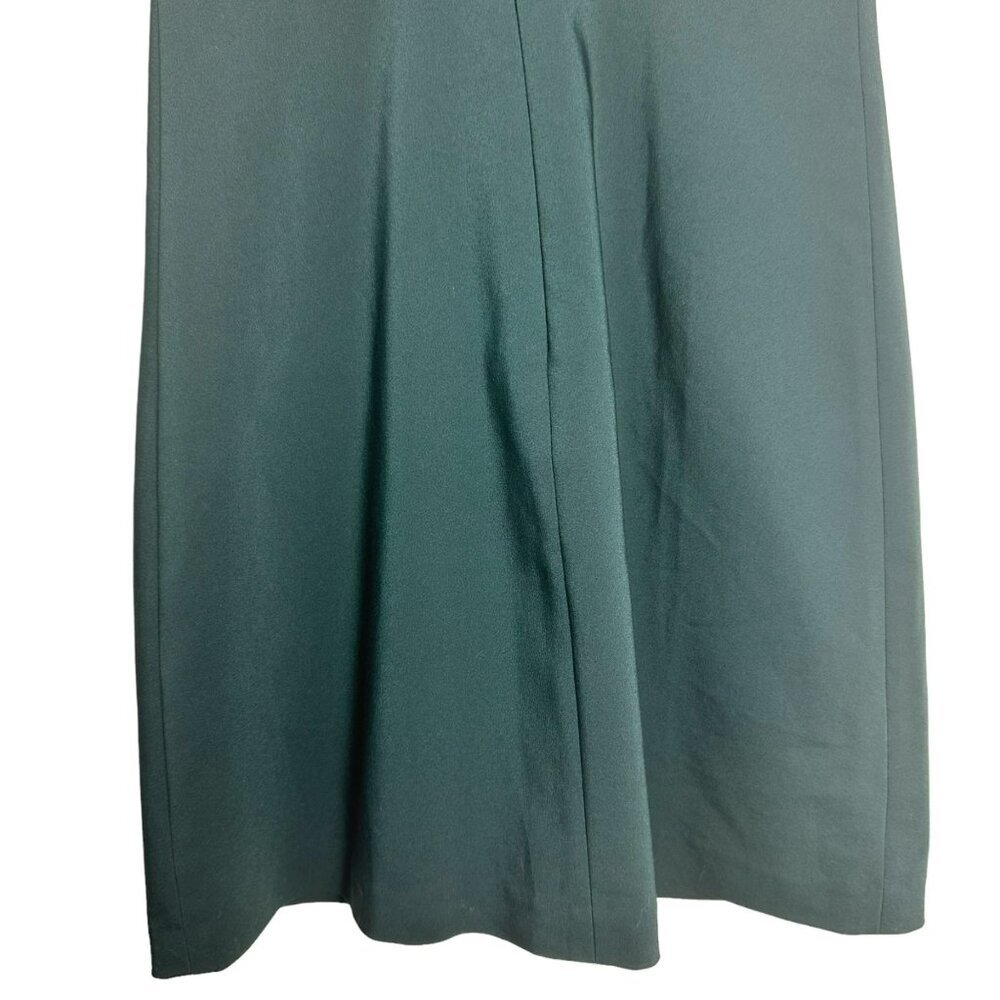 Zara Green Sleeveless Deep V-Neck Mini Dress Lace Trim Strappy Back Design Small - Picture 11 of 15
